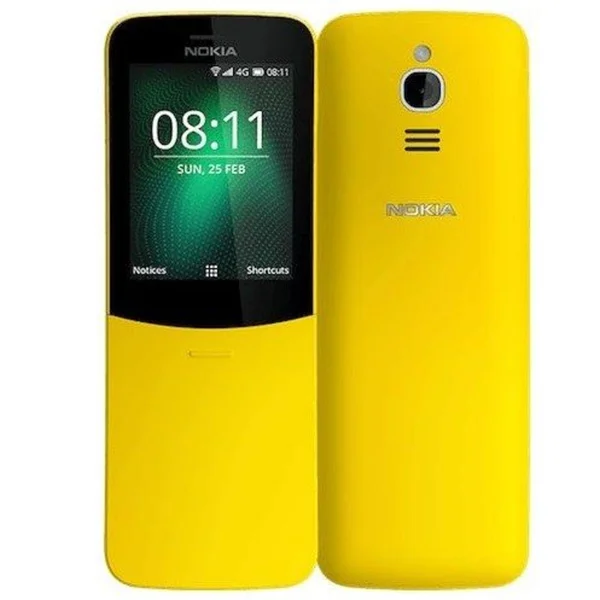 Nokia 8110 4G Duos Atu0026t Locked Kaios Phone - Banana Yellow
