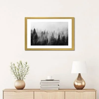 Forest by Seven Trees Design - Graphic Art Print iCanvas Format: Gold Framed Paper, Size: 16x22 H x 24x22 W x 1x22 D, Matte Colo