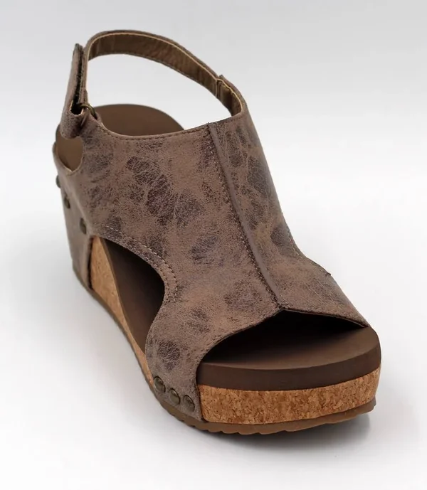 Corkys Brown Distressed Carley Sandal 11