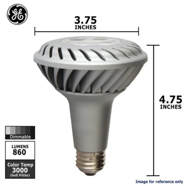 GE 12W PAR30L LED Bulb Dimmable Spot Soft 860LM White Lamp