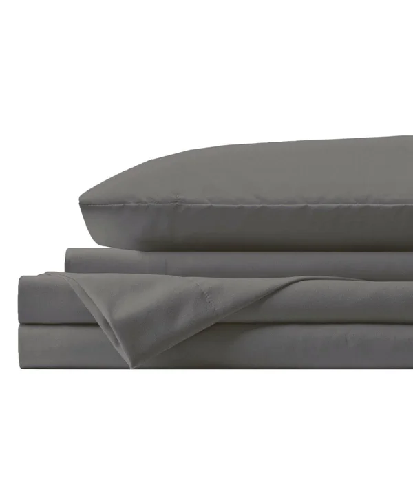 Lanwood Microfiber Sheet Set - King, Slate Blue with POLYGIENE