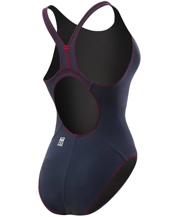 TYR tpsa6a Women's Thresher Aeroback Swimsuit - Grey/Red, 20