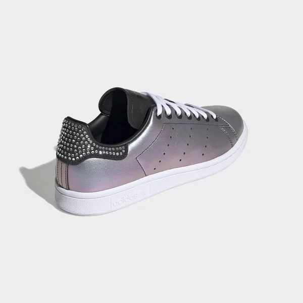 Adidas Originals Women's Stan Smith Sneaker, Black/White/White, 8.5