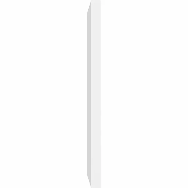 Ekena Millwork GVPVE14X4002SN 14x22W x 40x22H Vertical Surface Mount PVC Gable Vent: Non-Functional, w/ 2x22W x 1-1/2x22H Brickm