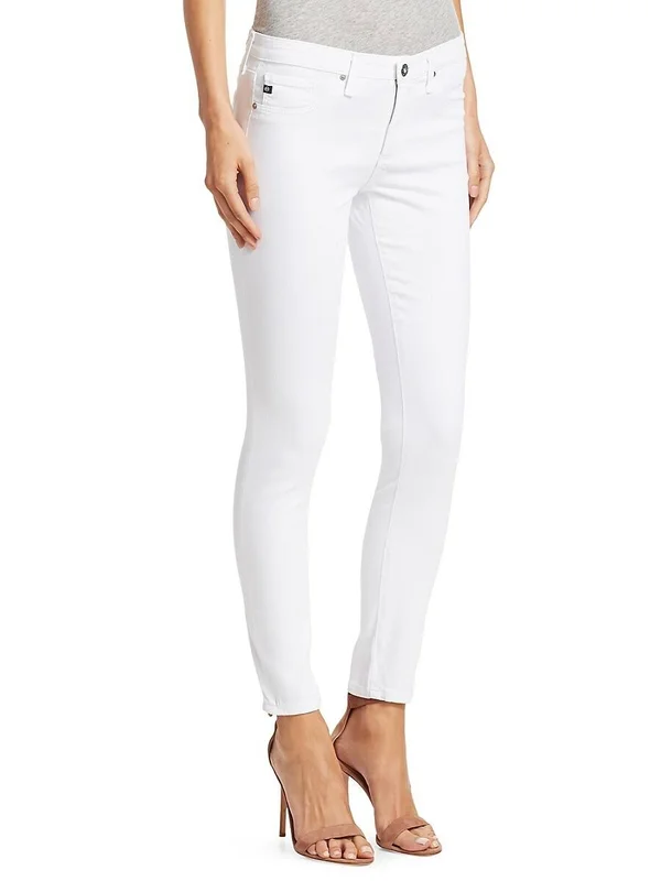 Ag The Legging Ankle Skinny Jeans - White, Women's, 32