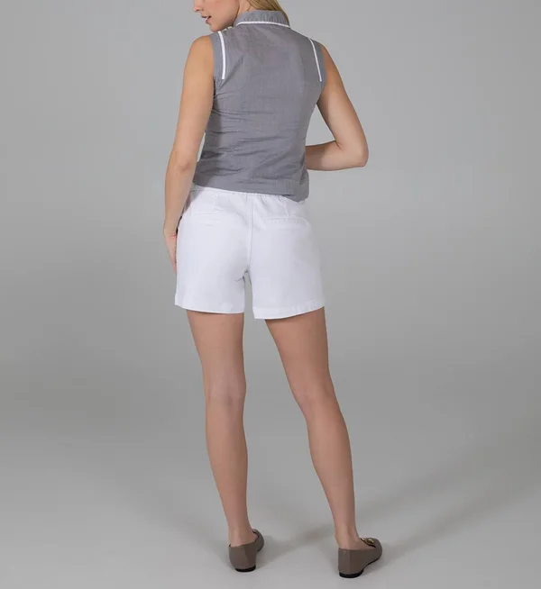 Jag Jeans Gracie Denim Shorts - White - 8