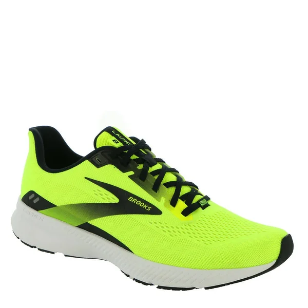Brooks Men's Launch 8 - Nightlife - Black, White