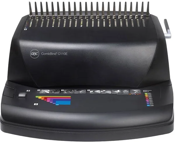 GBC CombBind C110E - Electric binding machine - comb - punching: 15 sheets - binding: 330 sheets