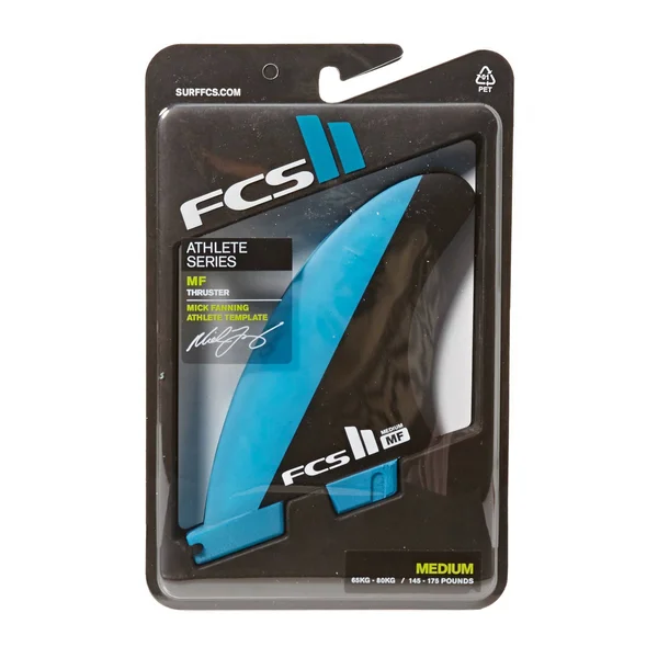 FCS II MF PC Tri Fins (Blue/Black, M)