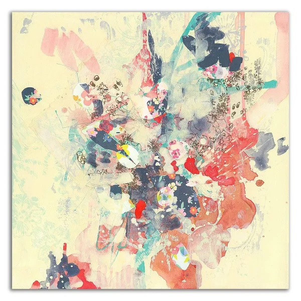 14x22 x 14x22 Cream II by Kathryn Neale Print on Canvas