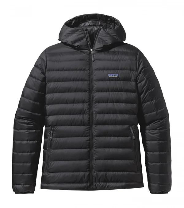 Patagonia Down Sweater Hoody (Style Summer 2019) Black - Mens Down Jacket, Size L - Color Black
