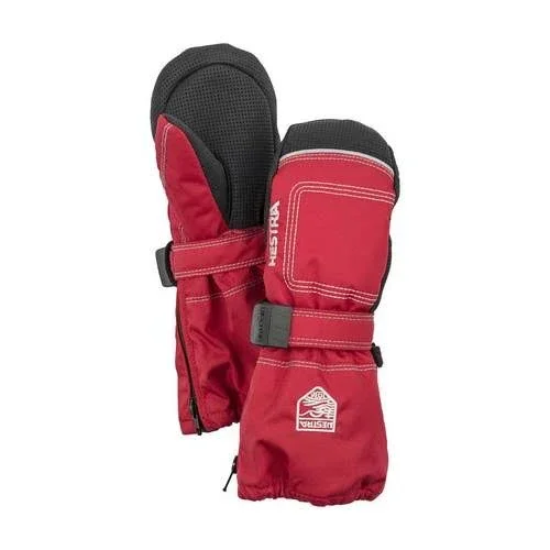 Hestra Baby Zip Long Mitten - Toddlers& Pink Print, 4