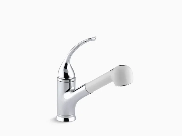 KOHLER K-15160-LA-CP Coralais Single-Control Pullout Spray Kitchen Sink Faucet - Polished Chrome