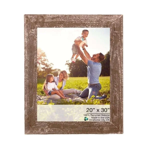 20x22 x 30x22 Rustic Farmhouse Espresso Wood Frame (386539)