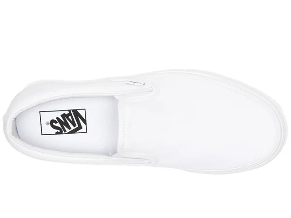 Vans Unisex Classic Slip-On Shoes True White Size Men's 4.5/Women's 6