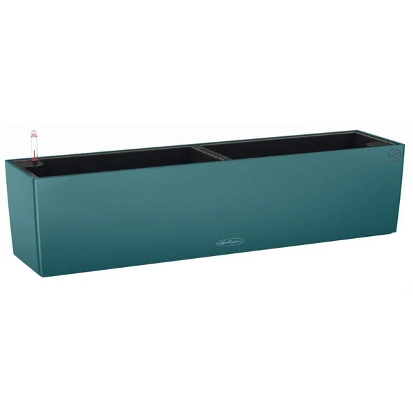 Lechuza 15708 Balconera Color 80 Petrol Blue Indoor/Outdoor Planter, 80cm x 19cm