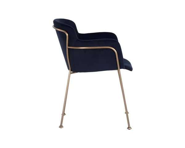 Odesa Dining Armchair Abbington Navy Sunpan