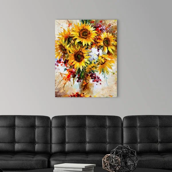 Sunflowers of Happiness - Canvas Wall Art, 24x30, Great Big Canvas