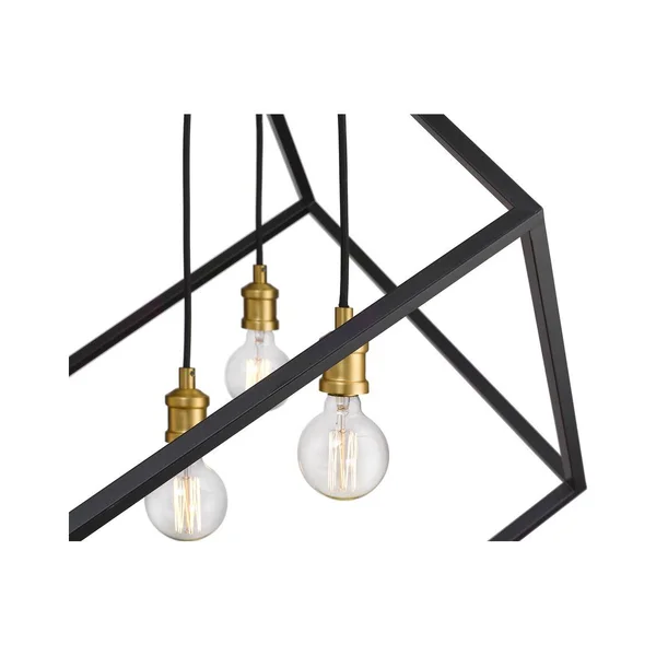Z-Lite-478P24-BRZ-OBR-Vertical - 4 Light Pendant Bronze/Olde Brass