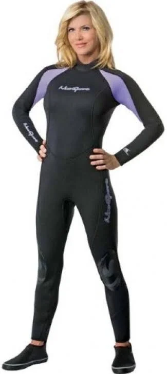 Neosport Wetsuits Women's Premium Neoprene 7/5mm Full, 4, Purple