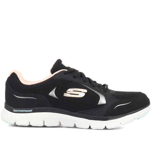 Skechers Flex Appeal 4.0 - True Clarity Black/Light Pink - Size 9.0
