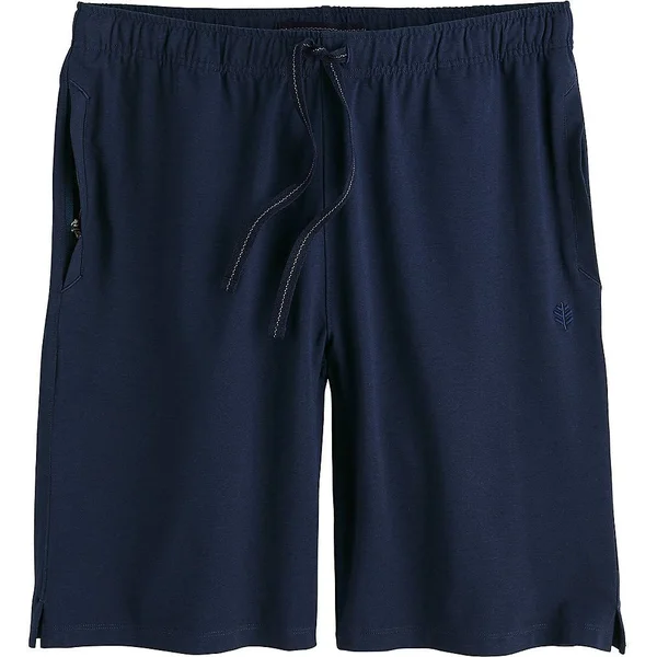 Coolibar Men's Newport Saturday Lounge Shorts, UPF Clothing For Men, Blue, Large