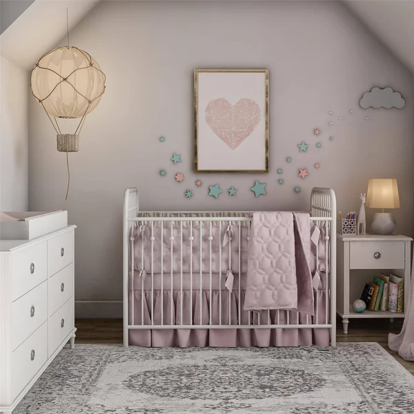 Little Seeds Rowan Valley Arden 6 Drawer Grey Changing Dresser - Gray