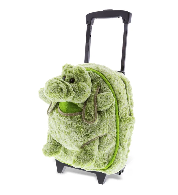 Dollibu Alligator Plush Trolley & Purse Set - 3-in-1 Kids Trolley - Backpack & Green Alligator Purse, Plush Backpack on W