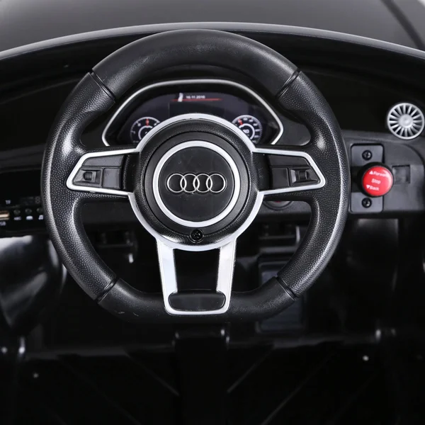 Aosom 6V Audi TT RS Kids Electric Sports Car Ride on Toy One Seat with Remote Control (Black)