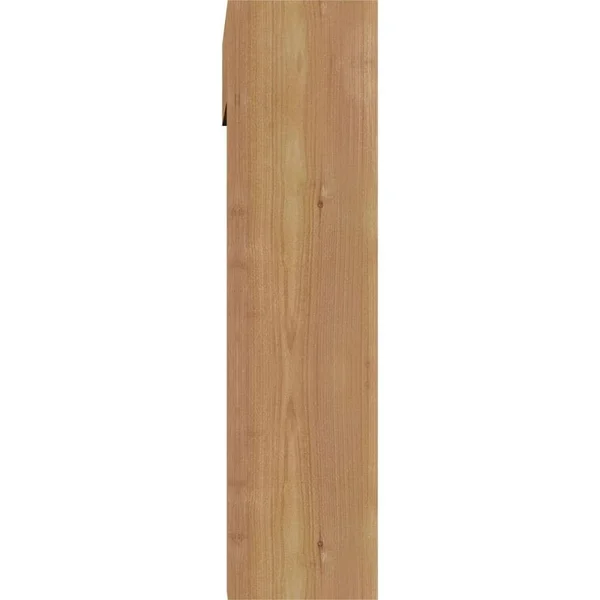 Ekena Millwork 1461941 5 1/2x22W x 22x22D x 22x22H Balboa Block Smooth Bracket w/ Offset Brace, Western Red Cedar