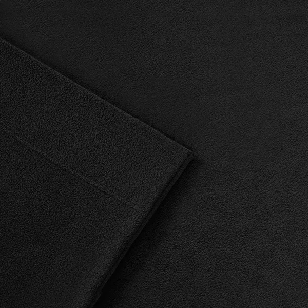 Porch & den Herron Stain Resistant Fleece Sheet Set (King - Black)