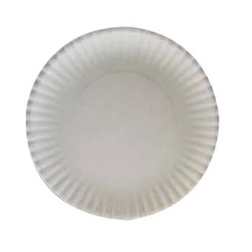 AJM Green Label Round Uncoated Plate White - 7x22 Diameter, Paper, 1000/Case
