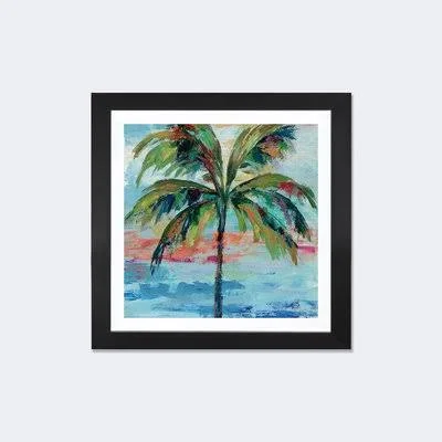 &California Palm I& Watercolor Painting Print East Urban Home Format: Black Frame - Size: 16x22 H x 16x22 W x 1x22 D