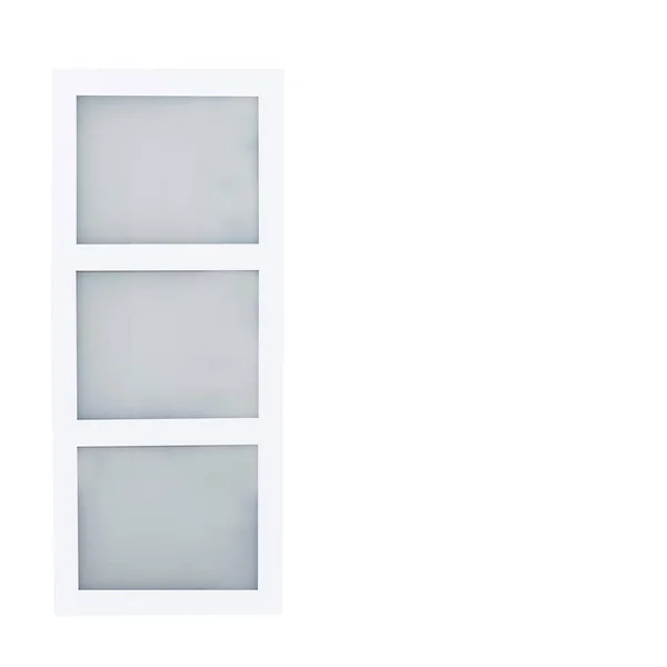 Renin BD061W01E36084 Continental Hall 36x22 x 84x22 3-Lite Interior Barn Door with Track and Hardware Bright White Doors Barn Do