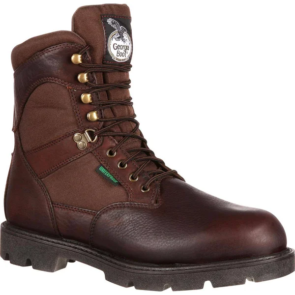 Georgia Boot Work Men 8x22 Homeland Waterproof Insulated 8 W Brown G109