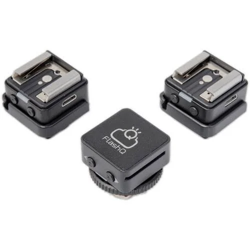 LightPix Labs FlashQ Triggr T2 Kit Bundle F+ Black Sets/, Transmitter/Receiver, Non TTL, Channels 160, Range 33&, 2.4 GHz, Weddi