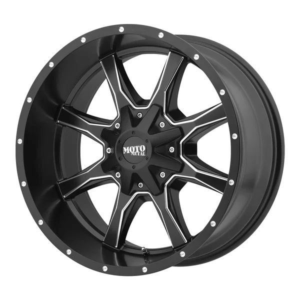 Moto Metal MO970 Satin Black Milled 20x10 8x6.5 -18mm (MO97021080918N)