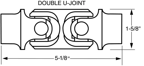 Borgeson 025240 Double Steering Universal Joint