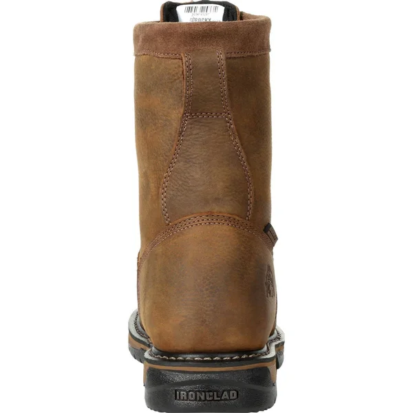 Rocky Men's Ironclad Waterproof Work Boot Brown FQ0005698 - 8 Wide