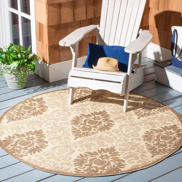 Safavieh Courtyard CY2714-3777 6&7x22 x 6&7x22 Square Red - Red Area Rug