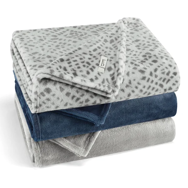 Ed Ellen DeGeneres Ultra Soft Plush Solid Blanket - King, Grey