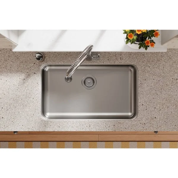 Elkay Lustertone ELUHAD281655 Single Bowl Undermount Stainless Steel ADA Sink