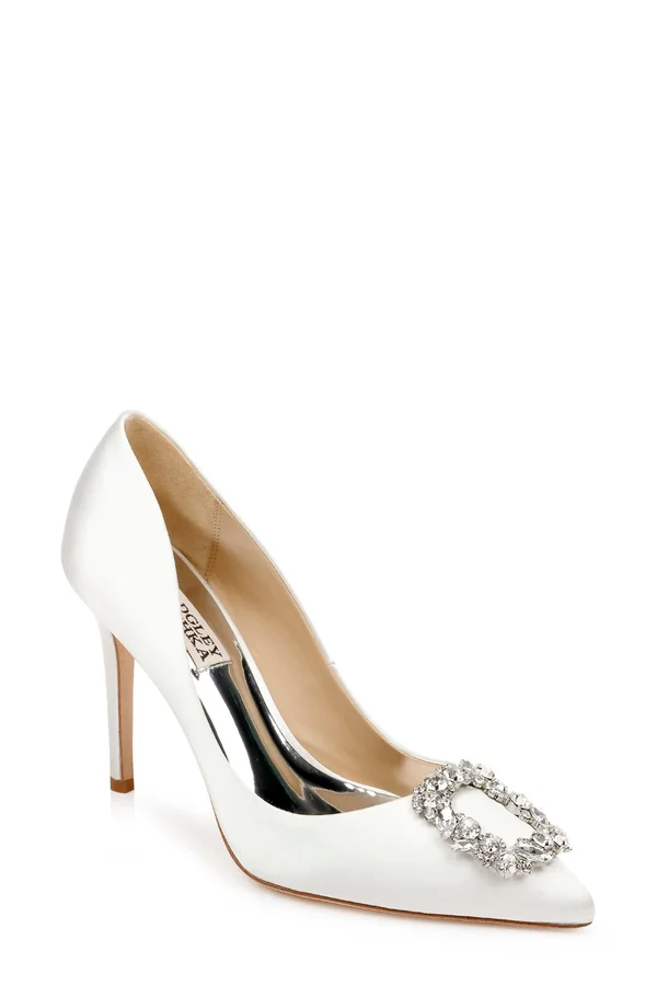 Badgley Mischka Cher Soft White - Women's, Size: 9.5