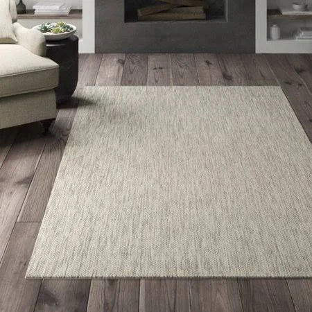 Greyleigh Davy Gray Indoor/Outdoor Area Rug - Size: Square 5&3 inch