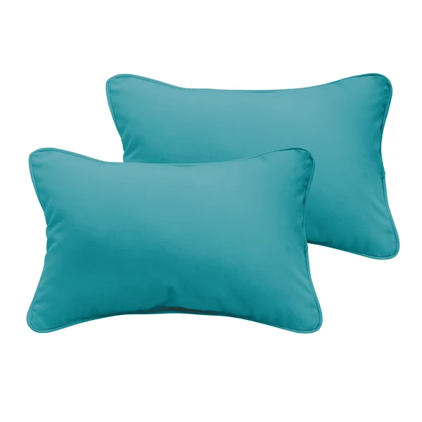 Humble and Haute Sloane Dark Blue 12 x 24-Inch Indoor/ Outdoor Pillow Set, Size: OSPS4116