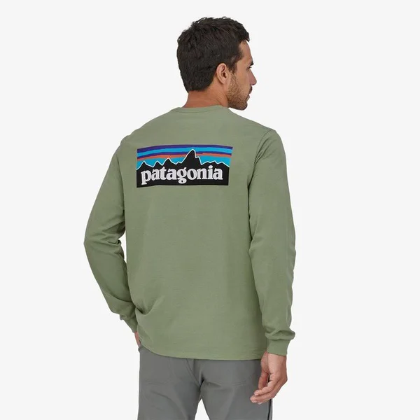 Patagonia Men's Long-Sleeved P-6 Logo Responsibili-Tee
