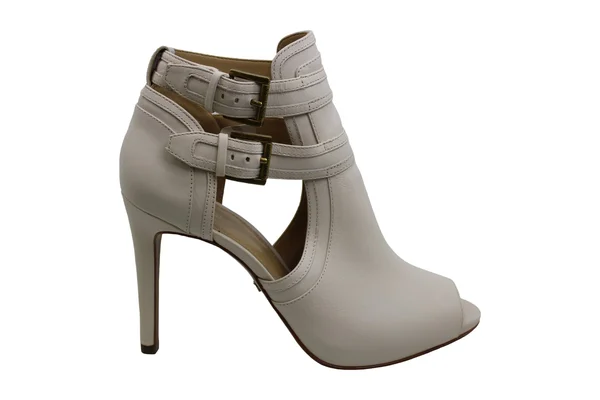 Michael Michael Kors Womens Blaze Open Toe Bootie Leather Peep, Cream, Size 5.5