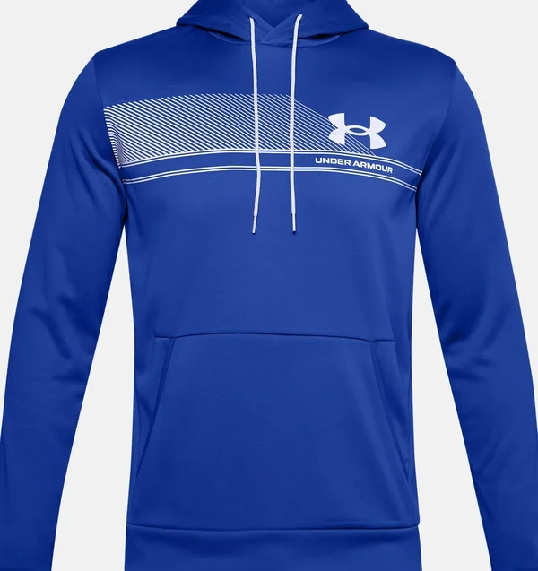 Under Armour Men's Armour Fleece Graphic Hoodie - Blue, LG