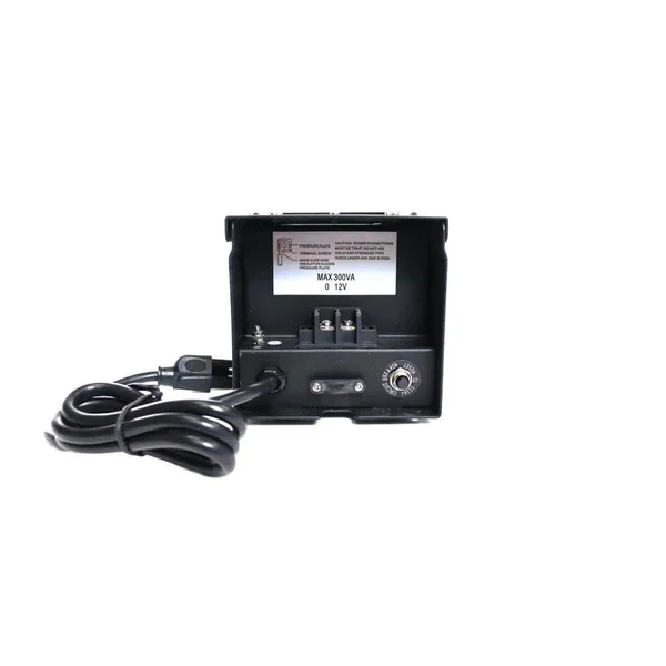 Alpine Corporation 300 Watt Transformer with Timer and Photo Cell in Black, PL108T