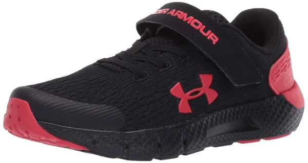 Under Armour Charged Rogue 2 Running Shoe - Kids& - Boy's - Black/Red